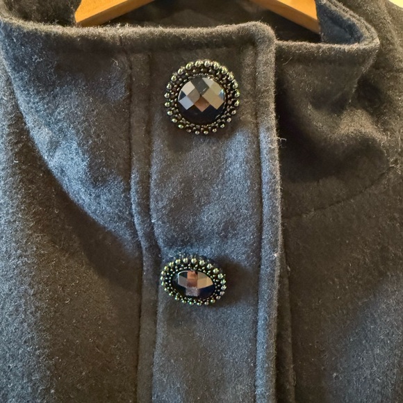 Betsey Johnson Black Cape Coat - Picture 4 of 9